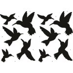 IMPOL TRADE Samolepky na zeď ptáci kolibříci SPN09 45 x 65 cm – Sleviste.cz