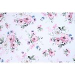 Darré Bavlněná látka Spring - bílá š.160 bavlna – Sleviste.cz