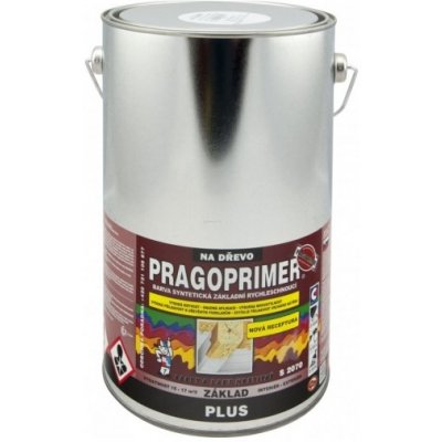 Pragoprimer Plus S 2070 / 0100 bílá 4 l Základní barva na dřevo