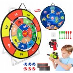 Sada pro hru šipek pro děti terč, bezpečné šipky a míčky Na Suchý Zip – Hledejceny.cz