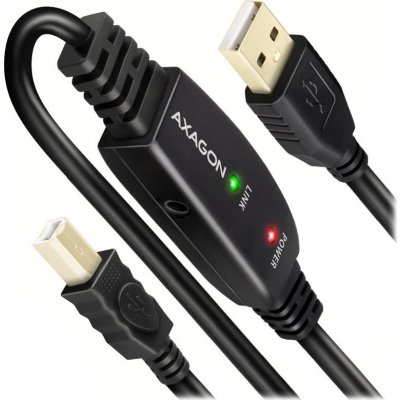 Axagon ADR-215B USB 2.0 A-M na B-M aktivní propojovací / repeater, 15m – Zboží Živě