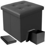 Ruhhy 25780 Taburet s úložným prostorem 38 x 38 cm šedý – Sleviste.cz