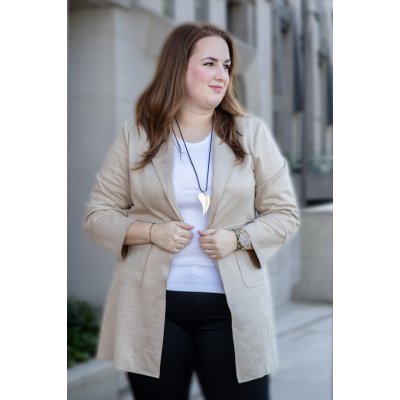 Dlouhé sako SINGLE Světle růžová – Sleviste.cz