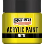 Pentart Akrylová barva matná 50 ml ŽLUTÁ – Zboží Dáma