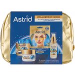 Astrid Hyaluronic Gold Astrid Hyaluronic Gold liftingové oční sérum s niacinamidem 15 ml + Astrid Hyaluronic Gold vyplňující krém proti vráskám 50 m + Astrid Hyaluronic Gold oční maska proti vráskám, – Sleviste.cz