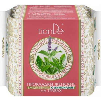 tianDe Nefritová svěžest dámské bylinné slipové vložky s anionty 20 ks – Zboží Dáma