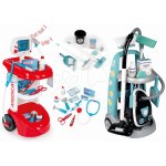 Smoby set lékařský vozík s tlakoměrem a úklidový vozík s vysavačem 24475-3 – Zboží Dáma
