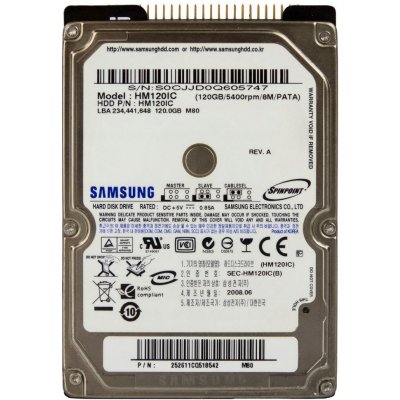 Samsung 120GB PATA IDE/ATA 2,5", HM120IC