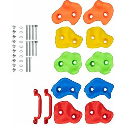 Kruzzel 25394 Lezecké úchyty kameny plastové 12 ks – Zboží Dáma