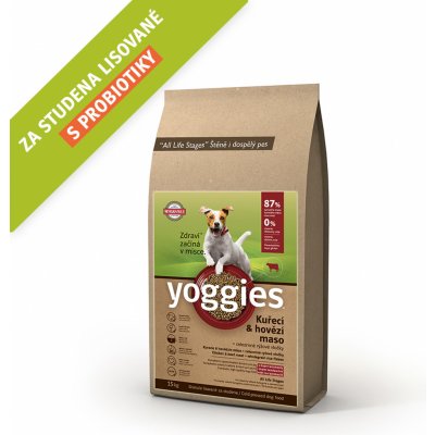 Yoggies minigranule lisované za studena s probiotiky Kuřecí & hovězí maso 2 Kg – Zbozi.Blesk.cz