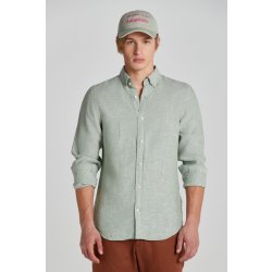 Gant košile slim linen shirt zelená