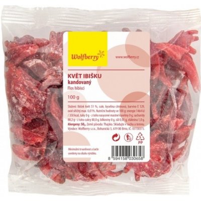 Wolfberry Květ ibišku kandovaný 100 g – Zbozi.Blesk.cz