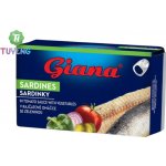Giana Sardinky v rajčatové omáčce se zeleninou 125 g – Hledejceny.cz