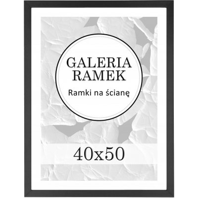 Rámeček 40x50 cm Černý dřevěný Rámeček – Zboží Živě