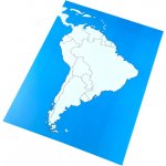 Kontrolní mapa - Jižní Amerika Nová - bez popisků – Zboží Mobilmania