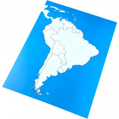 Kontrolní mapa - Jižní Amerika Nová - bez popisků – Zboží Mobilmania