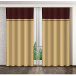 Dvoubarevný béžovo-bordový závěs na háčky Šírka 160 cm | Dĺžka 270 cm béžová Středně zatemňovací závěsy Žabky, háčky nebo tyč – Zboží Dáma