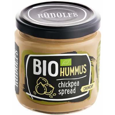 Rudolfs Hummus- pomazánka cizrnová křupavá BIO 180 g – Sleviste.cz