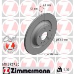 ZIMMERMANN Kotouč brzdový 610.3727.20 | Zboží Auto