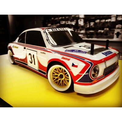 Modelcentrum Čirá karoserie včetně základní sady obtisků Škoda 130 RS 1:10 + výfuk a zrcátka – Zboží Mobilmania