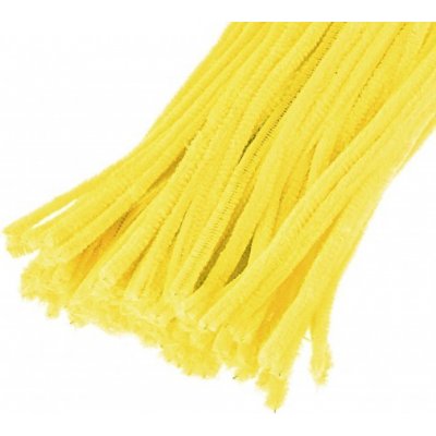 Plyšový drátek 50cm/10ks žlutý – Zboží Dáma
