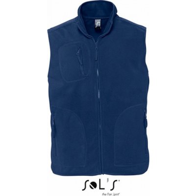 Sol's norská fleecová vesta se třemi kapsami na zip modrá námořní – Zboží Mobilmania