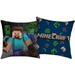 CurePink Polštář Minecraft Steve 40x40 – Zbozi.Blesk.cz