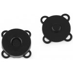 Pro Háčkování Magnetické zapínání 15 mm, černé matné – Zboží Dáma