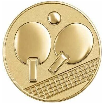 Emblém 25mm "Stolní tenis" zlatý 1062509 – Hledejceny.cz