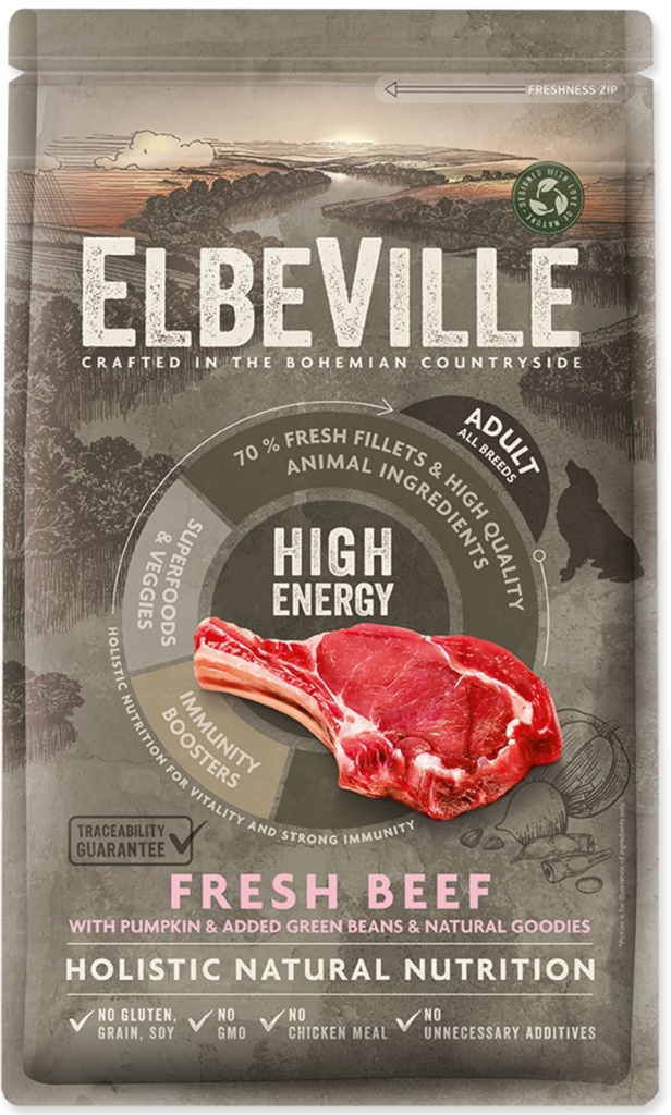 ELBEVILLE Adult All Breeds Fresh Beef High Energy 1,4 kg