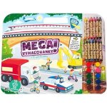 Jiri Models Mega omalovánkový set Doprava s voskovkami a barvičkami – Hledejceny.cz