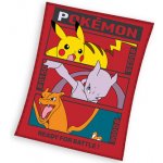 Carbotex Dětská deka Pokémon Pikachu MewToo a Charizard – Zboží Mobilmania