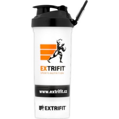 Extrifit Šejkr se zásobníky 600 ml + 150 ml + 200 ml