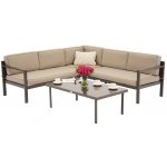 Garden Point Porto Corner 4 hnědá – Zboží Mobilmania