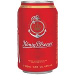 König Pilsener 4,9% 0,33 l (plech) – Zboží Dáma