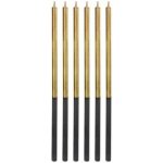 GoDan Dortové svíčky dlouhé Chrome zlaté – Zbozi.Blesk.cz