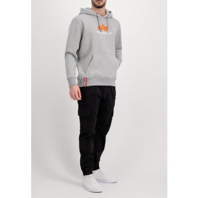 ALPHA INDUSTRIES mikina Basic Hoody Rubber grey heather – Zboží Mobilmania