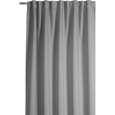 Zatemňovací závěs s řasící páskou Dimout Uni šedý 245 x 140 cm – Hledejceny.cz