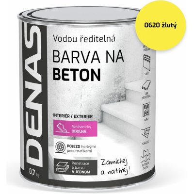 Denas Beton 0,7 kg žlutá – Zboží Mobilmania