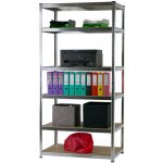 Fistar Regál 2200 x 1000 x 600 mm kov zinek 6 polic stříbrná – HobbyKompas.cz