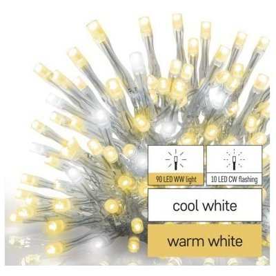 Emos D1CN01 Standard LED spoj. řetěz blikající rampouchy 2,5 m vnější teplá/studená b
