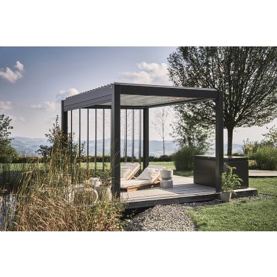 Biohort B449105 Stínící postranní lamely pro pergolu tmavě šedé 2,5 – Hledejceny.cz