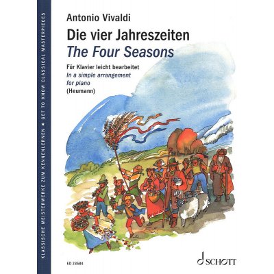 Antonio Vivaldi The Four Seasons Čtvero ročních dob noty na snadný klavír – Zboží Mobilmania