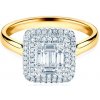 Prsteny Savicki Zásnubní prsten dvoubarevné zlato diamant SAVR59279 YW
