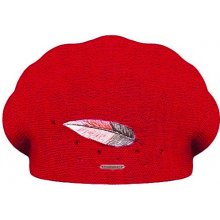 Rabionek Dámský vlněný pletený baret Inka červený