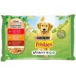 Purina Friskies pes hovězí kuře jehně v želé 12 x 100 g – Hledejceny.cz