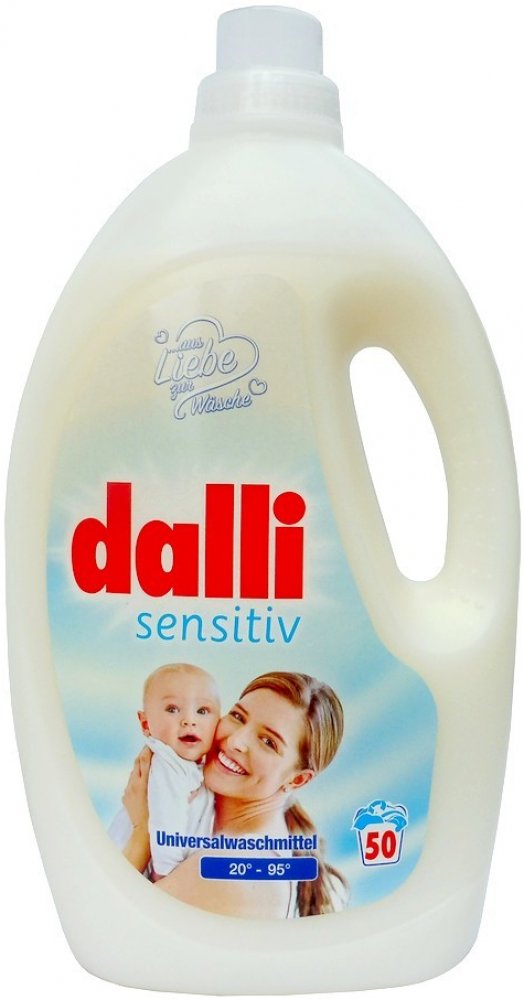 Dalli Sensitiv gel na praní pro citlivou pokožku 50 PD 2,75 l – Zboží ...