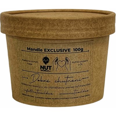 Nutworld Mandle EXCLUSIVE v EKO kelímku 100 g
