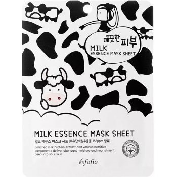 Esfolio Pure Skin Milk Essence Mask Sheet Textilní maska s mléčnými bílkovinami 25 ml