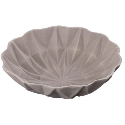 Dekorační šedá scandi mísa na nožičkách 32 x 32 x 10 cm – Hledejceny.cz